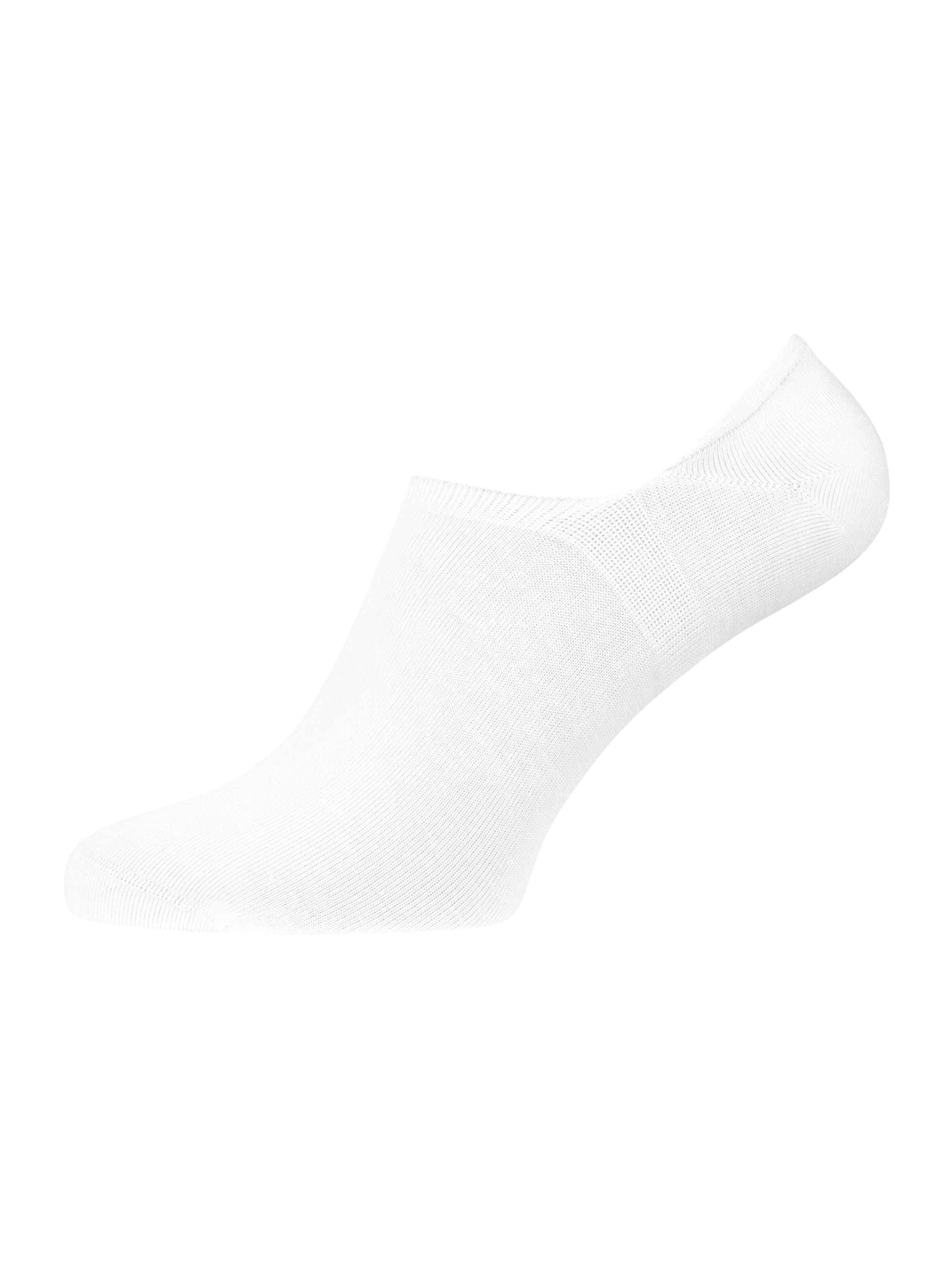Nur Der Ankle Socks in White: front