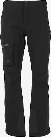 Whistler Regular Workout Pants 'Maze' in Black: front