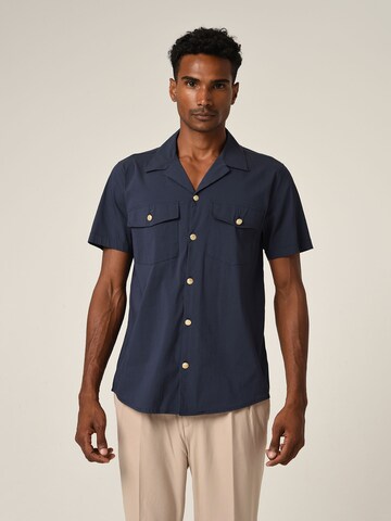 Antioch Slim fit Srajca | modra barva: sprednja stran