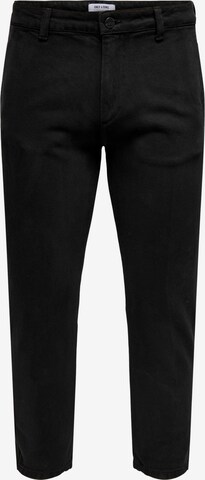 Only & Sons Chino hlače 'Avi' | črna barva: sprednja stran