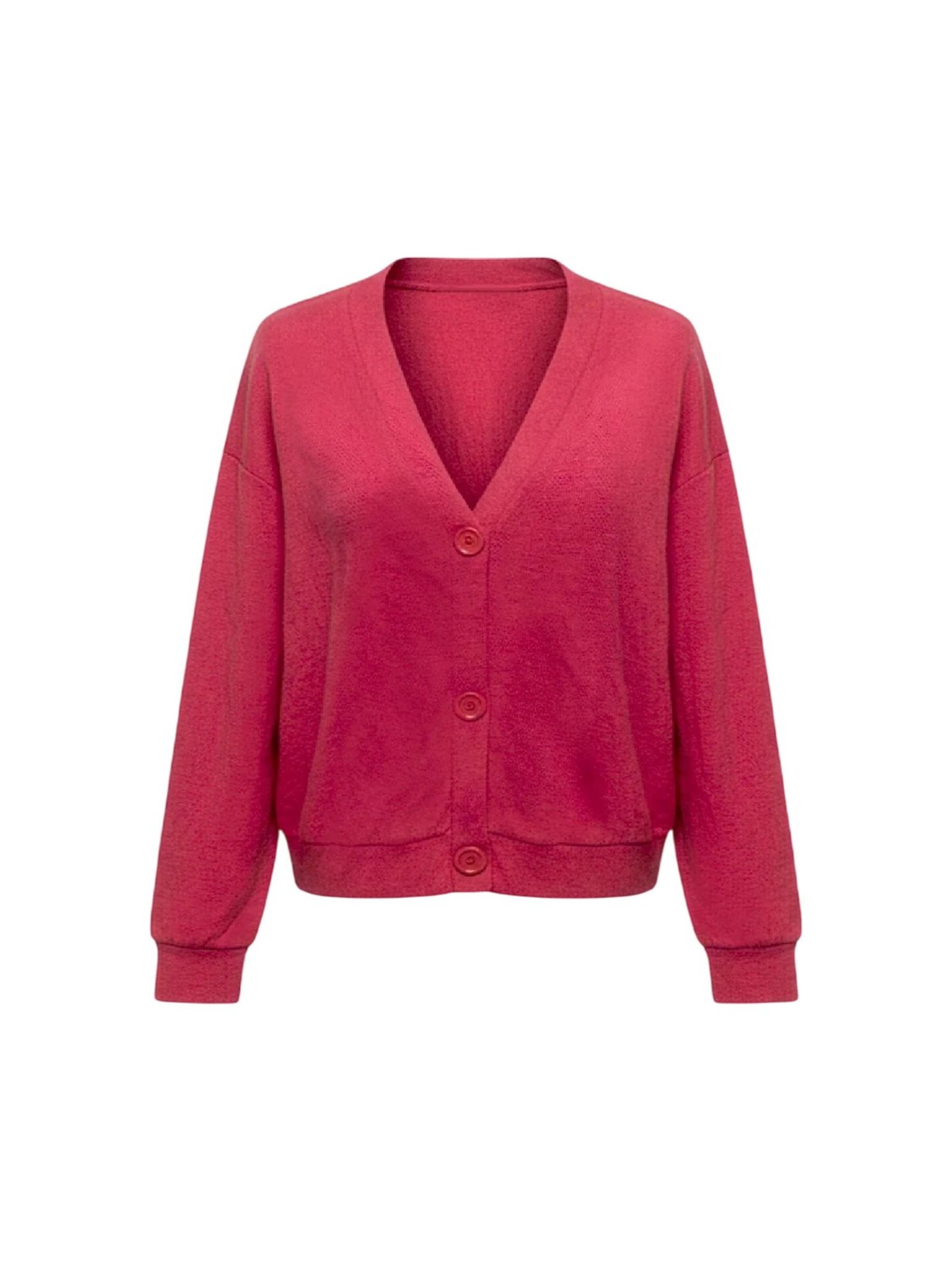 Alexa Dash Knit cardigan in Red