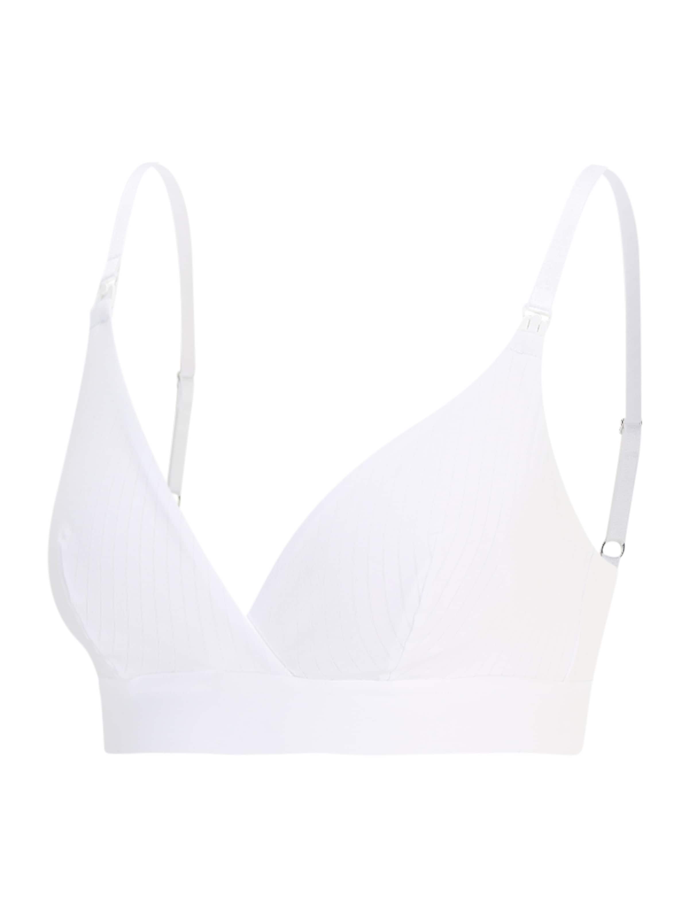 Lindex Maternity Треугольник Бюстгальтер для кормящих мам 'Vera' в Белый: спереди