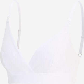 Lindex Maternity Triangle Nursing bra 'Vera' in White: front