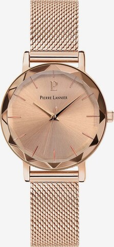 Montre à affichage analogique 'Multiples' Pierre Lannier en or : devant