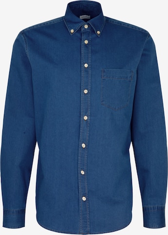 SEIDENSTICKER Comfort fit Overhemd ' Schwarze Rose ' in Blauw: voorkant