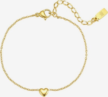 Braccialetto 'Bold Heart' di Hey Happiness in oro: frontale