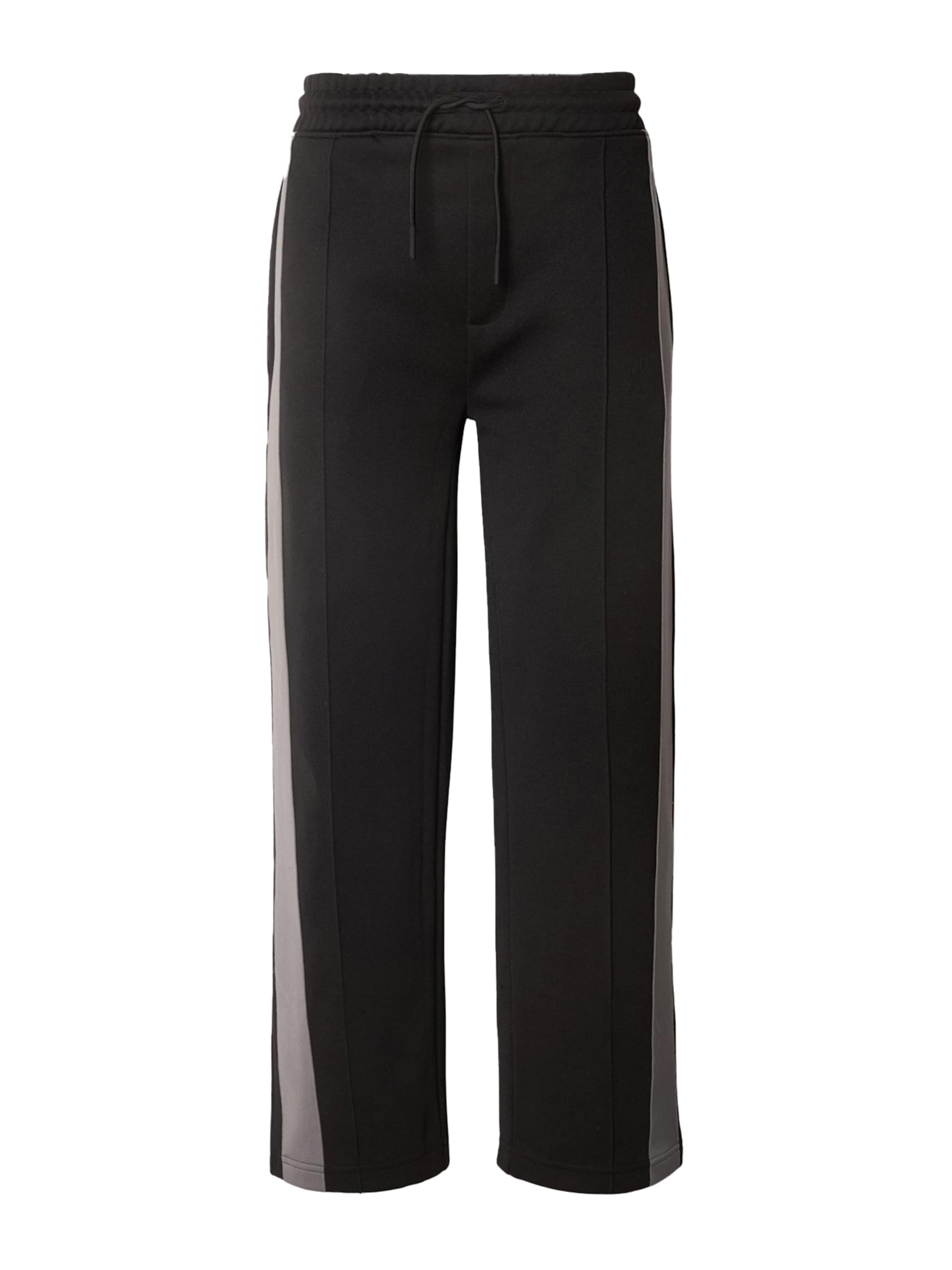 HUGO - Regular Calças 'Dishorto' em preto: frente