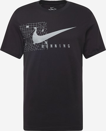 NIKE - Camiseta funcional en negro: frente