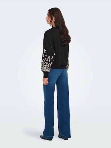 ONLY Sweatshirt 'ONLBROOKE' in Schwarz