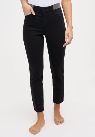 Angels Slim fit Pants 'Ornella Sporty' in Black: front