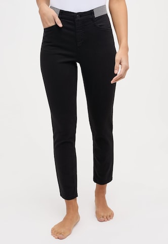 Angels Slim fit Pants 'Ornella Sporty' in Black: front