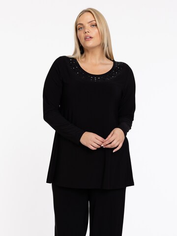 YOEK Tunic in Black: front