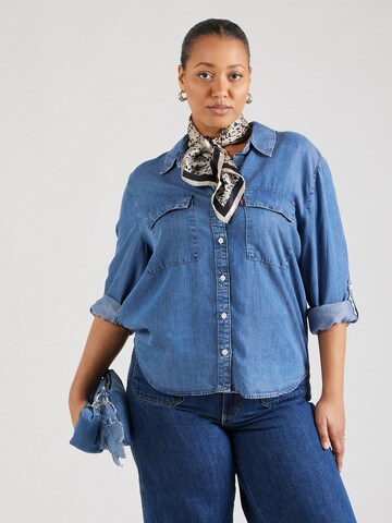 Levi's® Plus Blouse 'Doreen Utility' in Blue: front