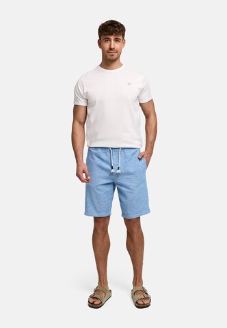 INDICODE JEANS Regular Chino 'Lino' in Blauw