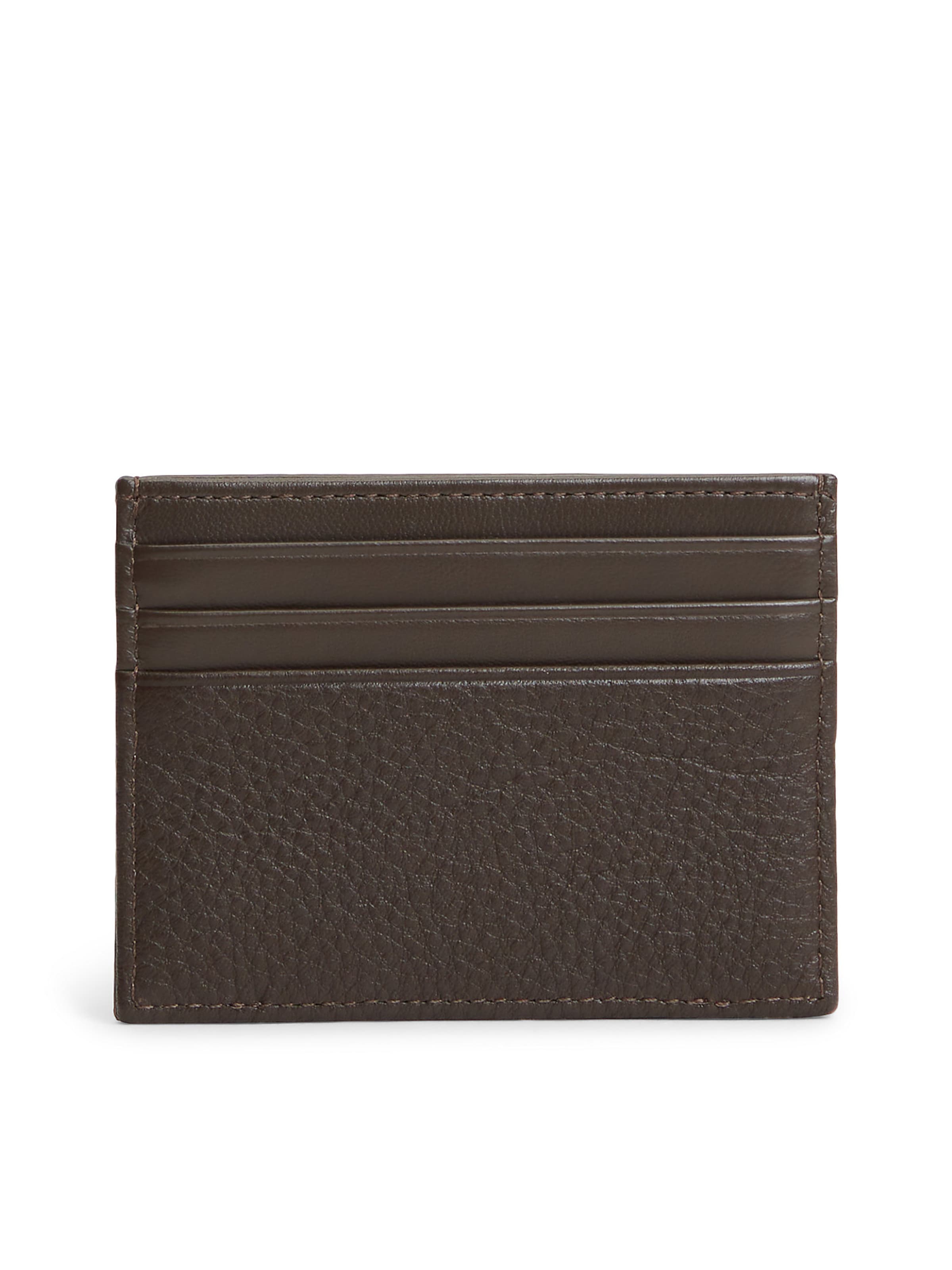 TOMMY HILFIGER Kartenetui in Braun