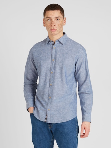 Coupe regular Chemise JACK & JONES en bleu : devant