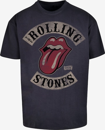 F4NT4STIC Shirt 'The Rolling Stones Tour ' in Blue: front