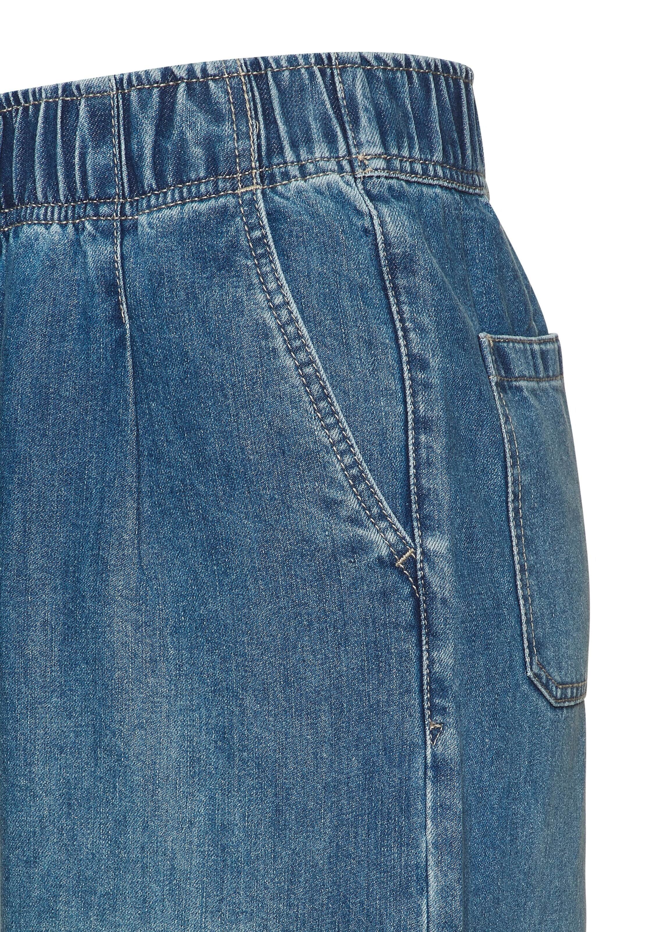 BUFFALO Laiad sääred Voltidega teksapüksid, värv sinine