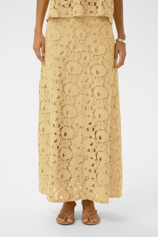 Jupe 'SLTaya' SOAKED IN LUXURY en jaune : devant
