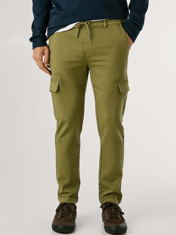 Pepe Jeans Slimfit Cargohose 'GYMDIGO' in Grün: Vorderseite