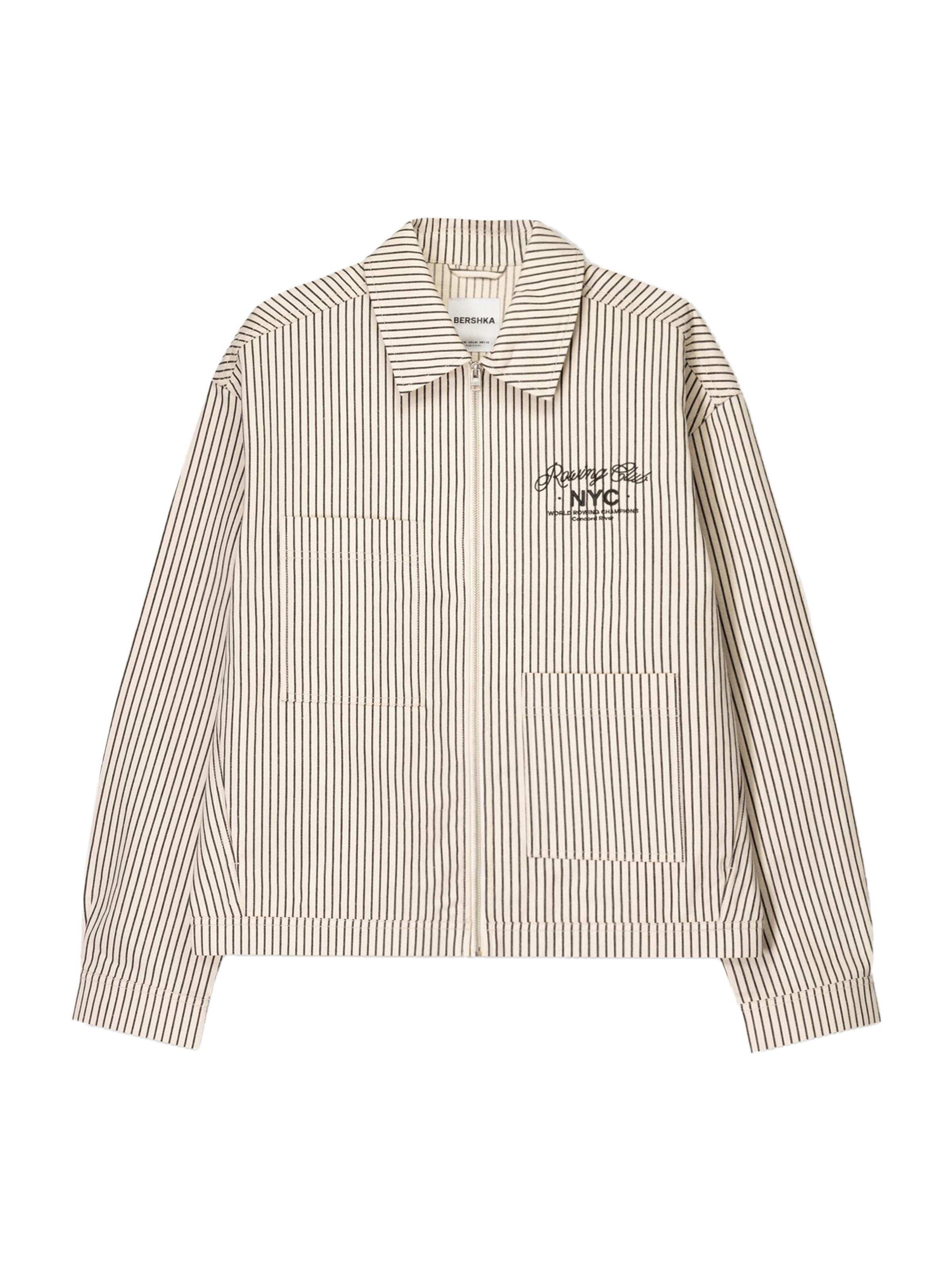 Bershka Átmeneti dzseki - fehér: elől