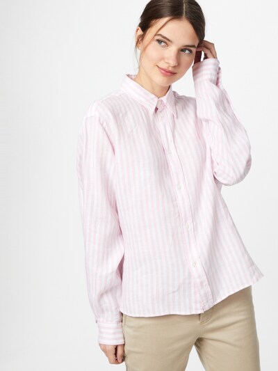 POLO RALPH LAUREN Bluse in hellpink / weiß, Modelansicht