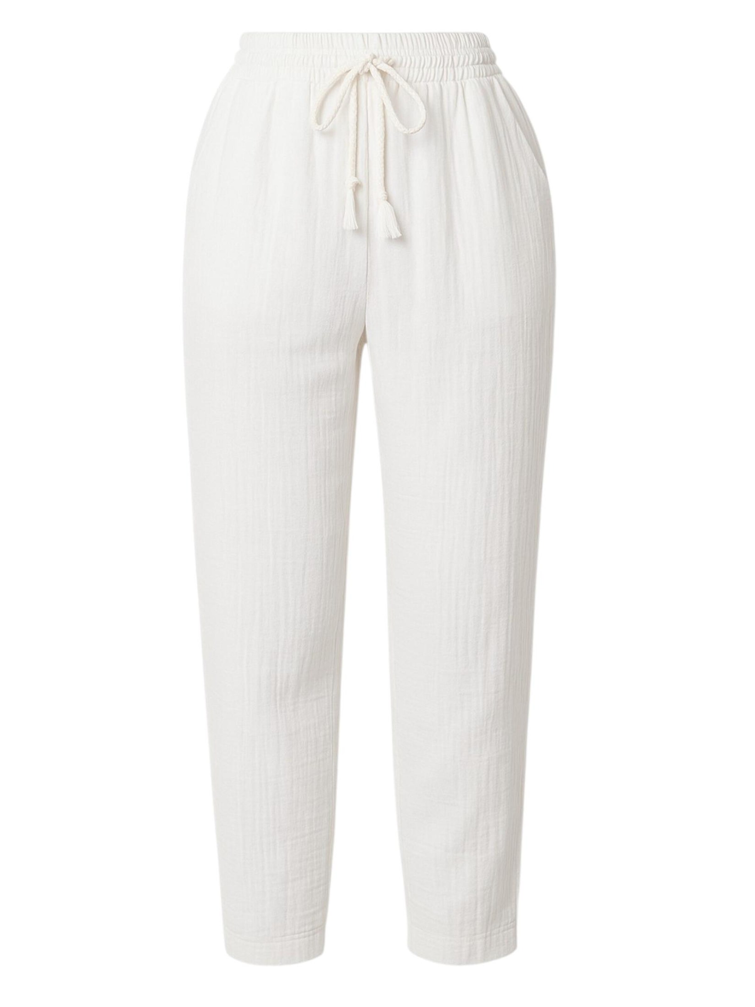 WENOR Wide Leg Bukser 'Eluna' i hvid: forside