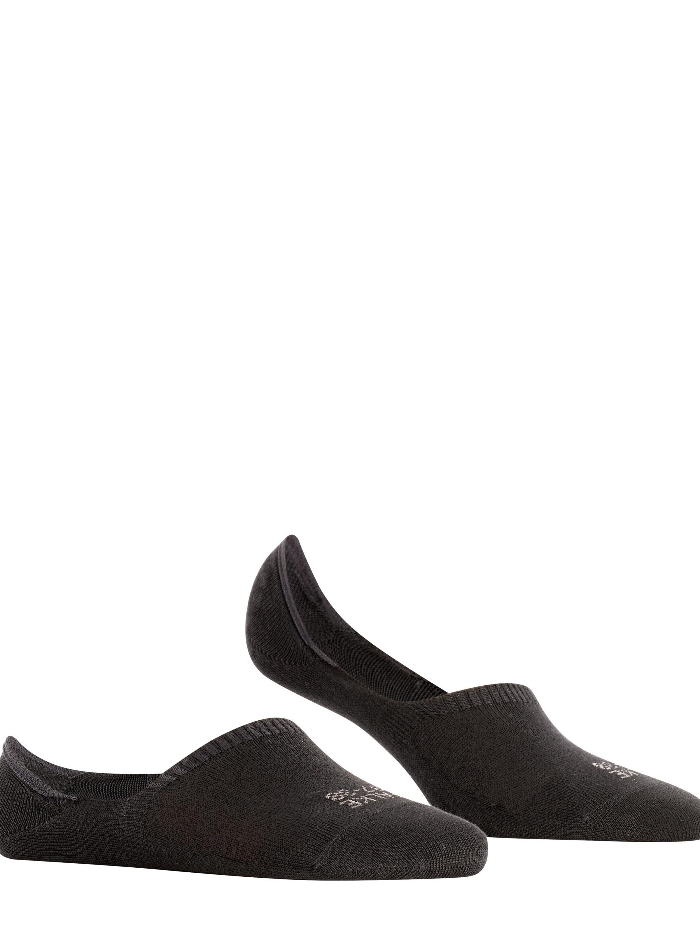FALKE Ankle Socks 'Step High Cut' in Black: front