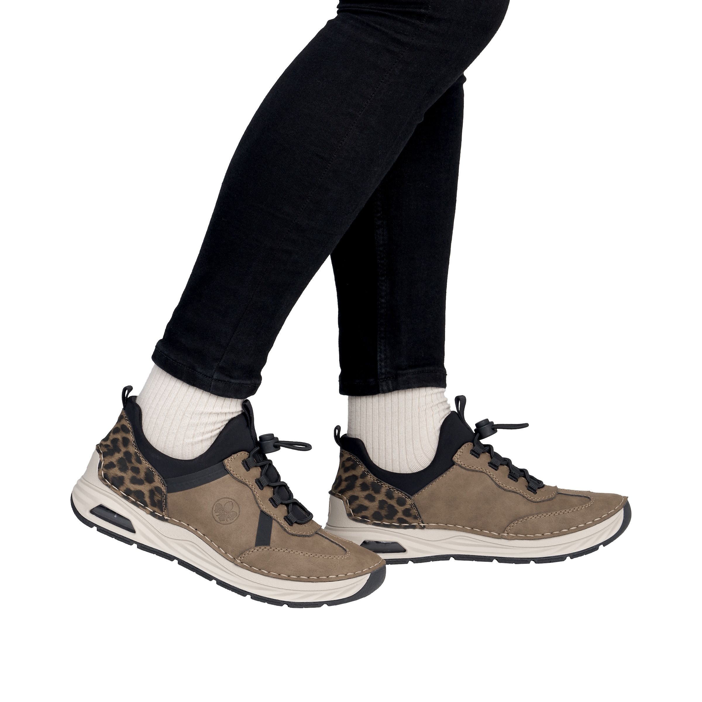 Slip on Rieker en marron : devant