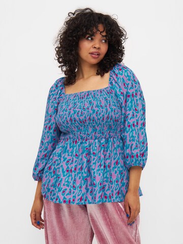 Anyday Blouse 'Safina 50' in Blue: front