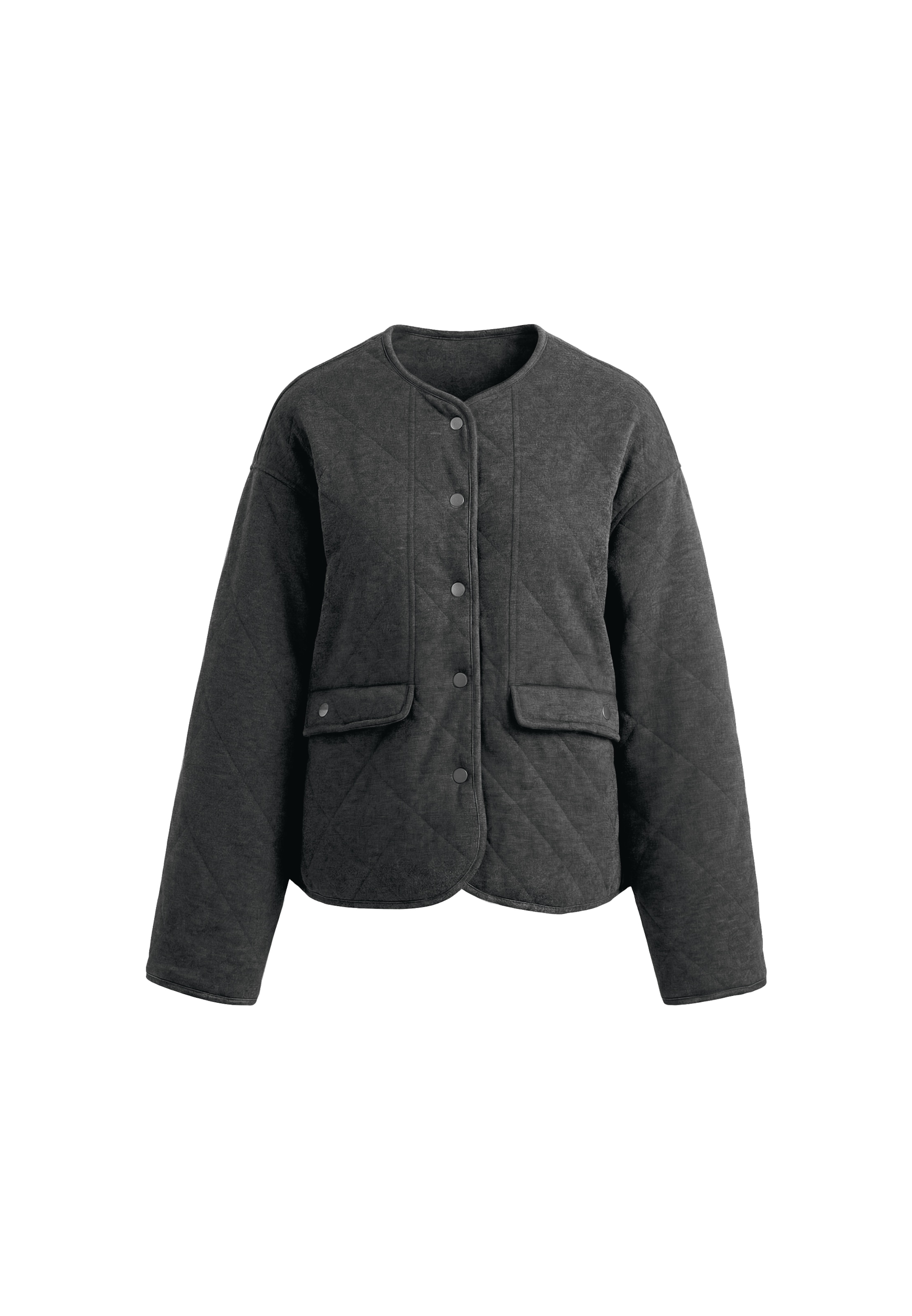 usha BLUE LABEL Übergangsjacke in Grau: Vorderseite