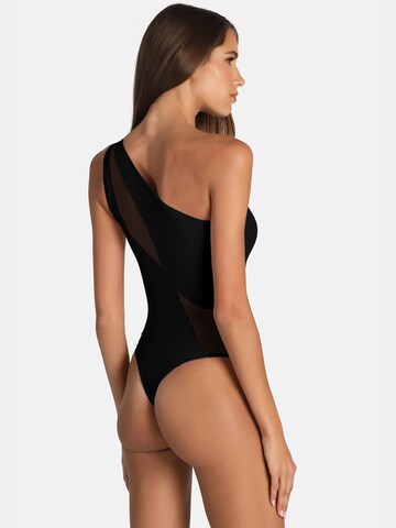OW Collection Shirt Bodysuit in Black