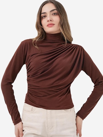 Bigdart - Camisa 'Blusen' em castanho