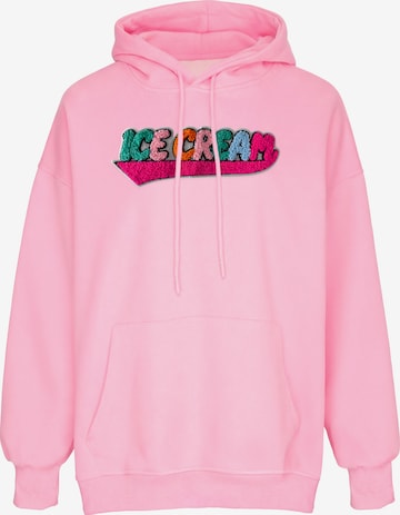 Sweat-shirt MYMO en rose : devant