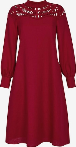 Robe MADELEINE en rouge : devant