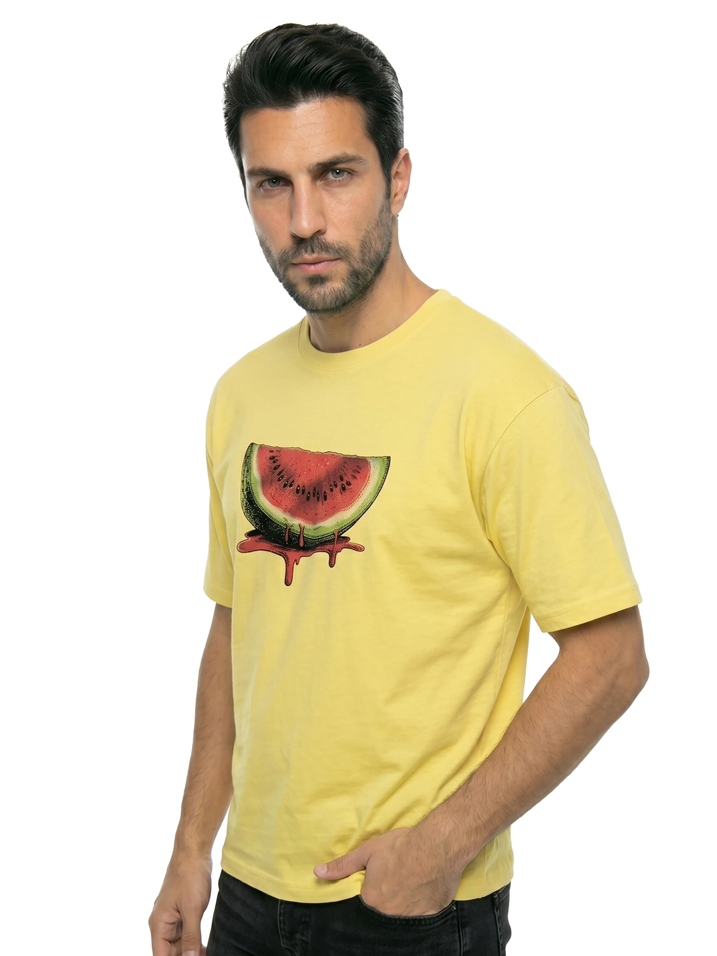 MAKAYA Shirt 'Watermelon' in Yellow