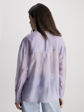 Calvin Klein Jeans Bluse in Lila