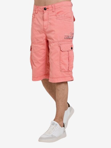 CAMP DAVID Regular Cargo Pants 'Cinque Terre' in Pink: front