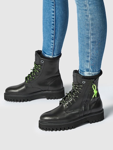 Pepe Jeans Lace-Up Boots in Black