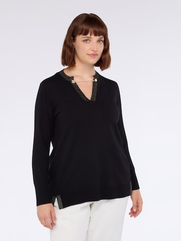 Pullover di Fiorella Rubino in nero: frontale