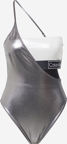 Calvin Klein Swimwear Bustier Badedrakt i svart: forside