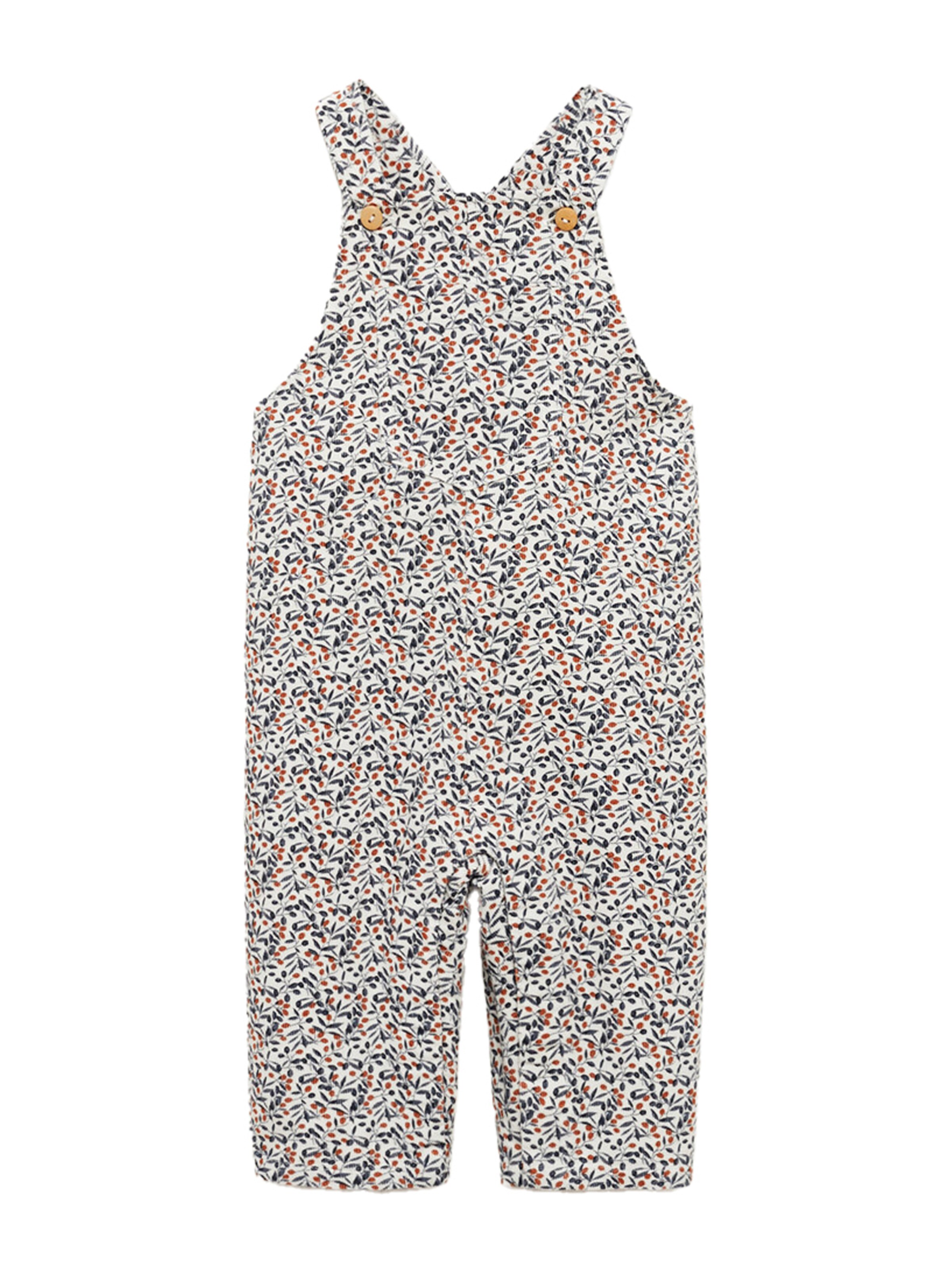 MANGO KIDS regular Overalls 'SIDNEY' i hvid: forside