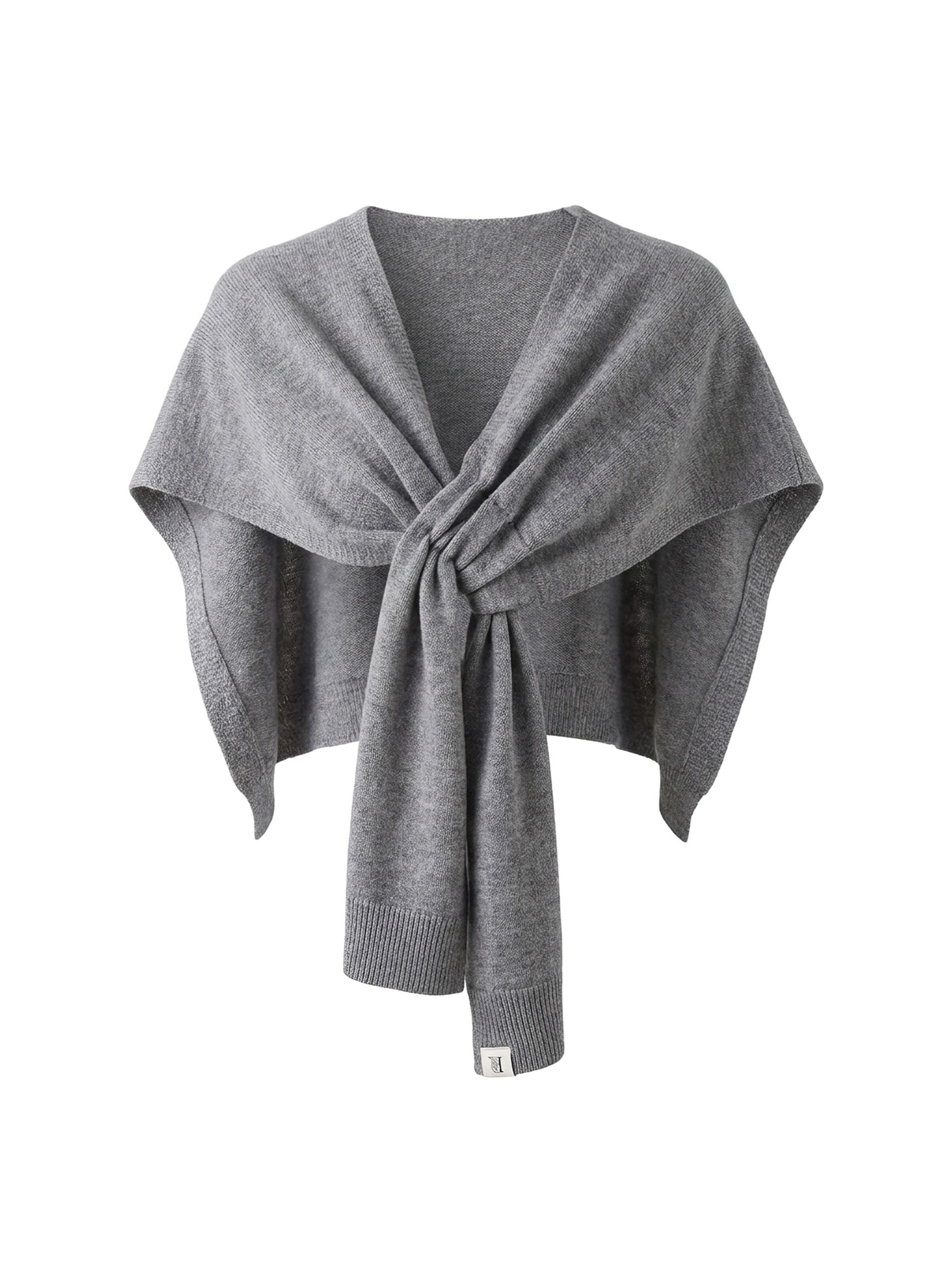Magicshe Scarf 'Strickschal' in Grey: front