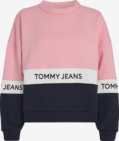 Tommy Jeans Sweater majica u morsko plava / roza / crna / bijela, Pregled proizvoda