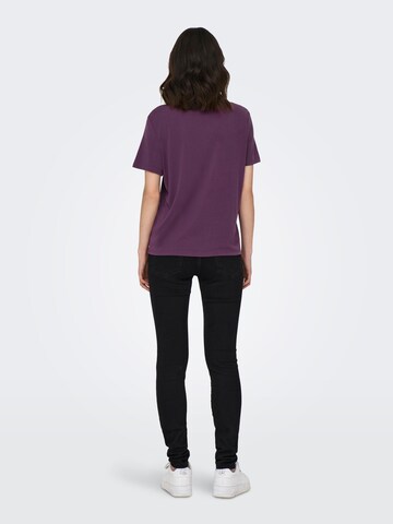 ONLY - Camisa 'Free Life' em roxo