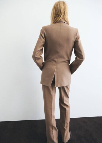 MANGO Wide Leg Hose 'Natalie' in Braun
