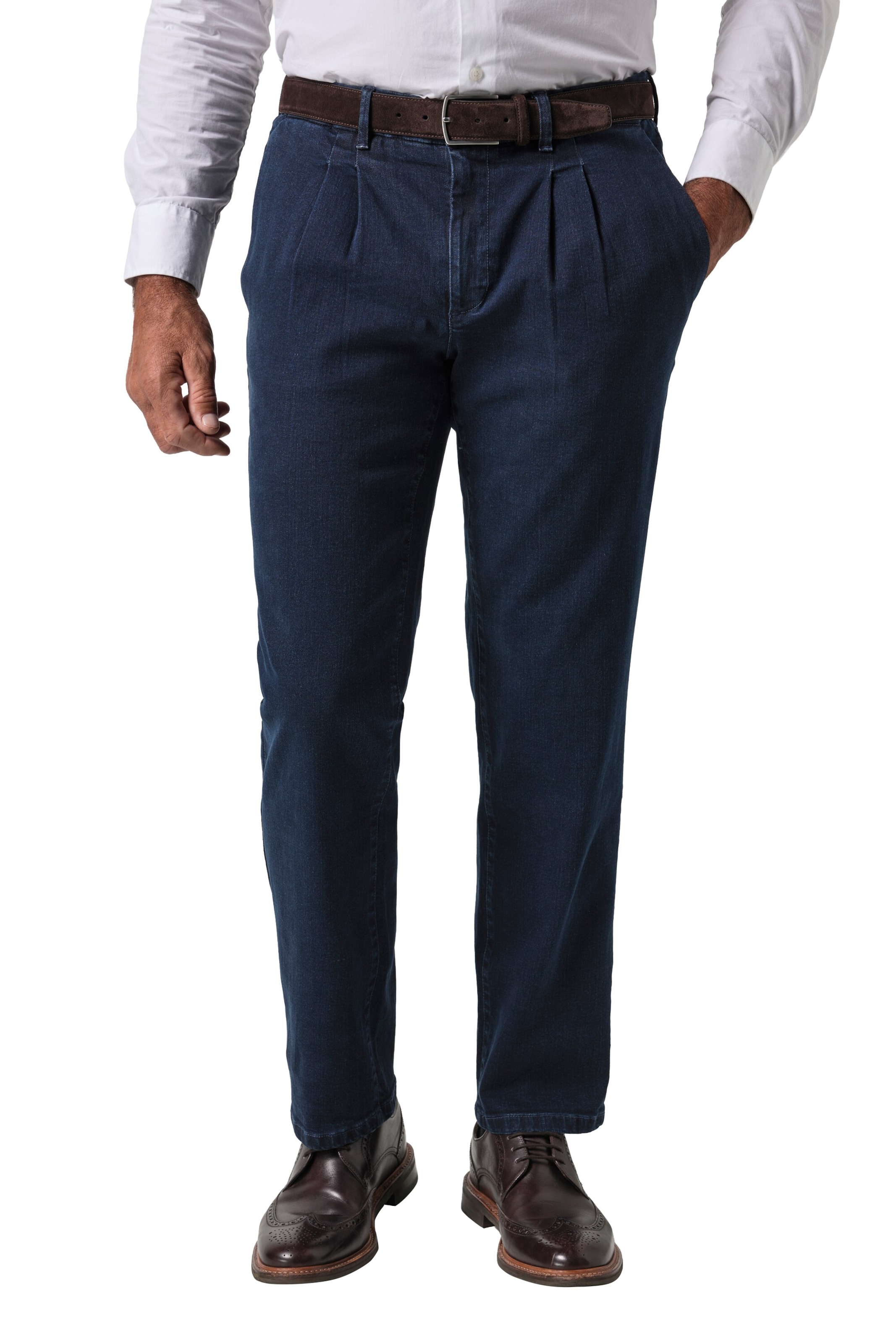 JP1880 Loosefit Jeans in Blauw: voorkant