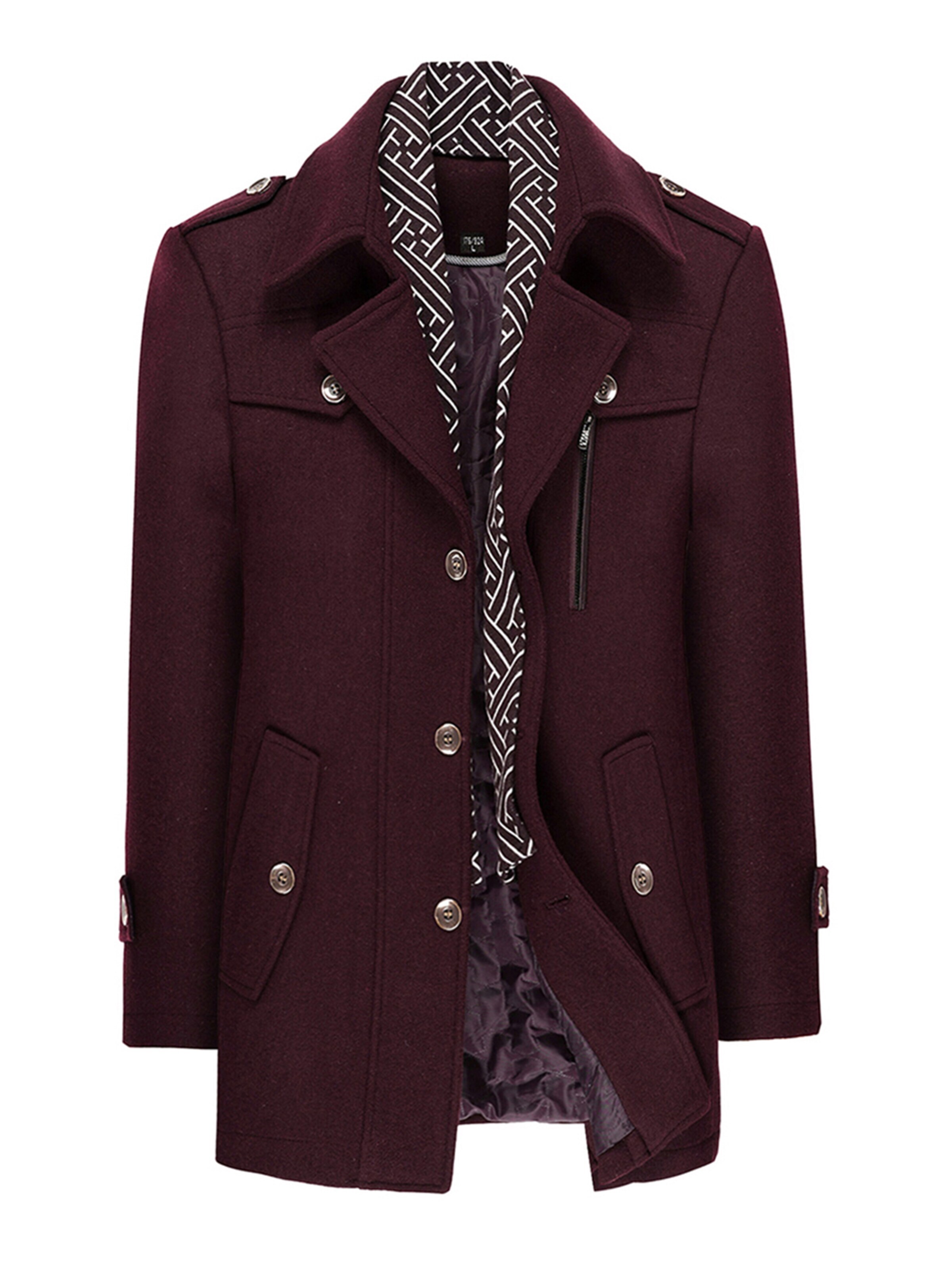 YOUTHUP Winter Coat in Red: front