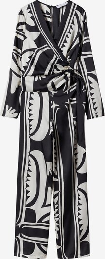MANGO Jumpsuit 'Lena' in de kleur Zwart / Wit, Productweergave