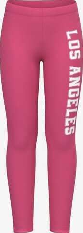 NAME IT Slimfit Leggings 'VIANNE' in Pink: predná strana